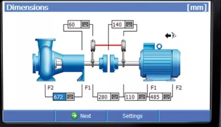 Laser alignment heads with chain brackets